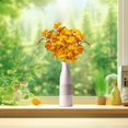 thumbnail image 1 of Fake Flower Bouquet Artificial Fall Flowers Autumn Plants Thanksgiving Maple Leaves Artificial Leaves Decor For Home Artificial Flowers Greenery Decorations For Christmas Wedding Party Home Garden Fir, 1 of 5