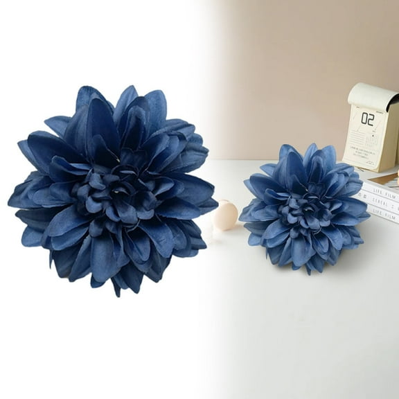 Fake Flower Bouquet Champagne Artificial Flowers Silk Flowers Faux Heads For Table Centerpiece Floral Arrangements Wedding Home Decoration,Blue Household Imitation