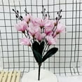 thumbnail image 1 of Fake Flower Bouquet Simulated Magnolia Single Small Handlebar Flower Autumn Color Talan Orchid Project Decoration Flower Arrangement Household Flower Art Artificial Flower,Pink Household Imitation, 1 of 9