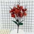thumbnail image 1 of Fake Flower Bouquet Simulated Magnolia Single Small Handlebar Flower Autumn Color Talan Orchid Project Decoration Flower Arrangement Household Flower Art Artificial Flower,Red Household Imitation, 1 of 9