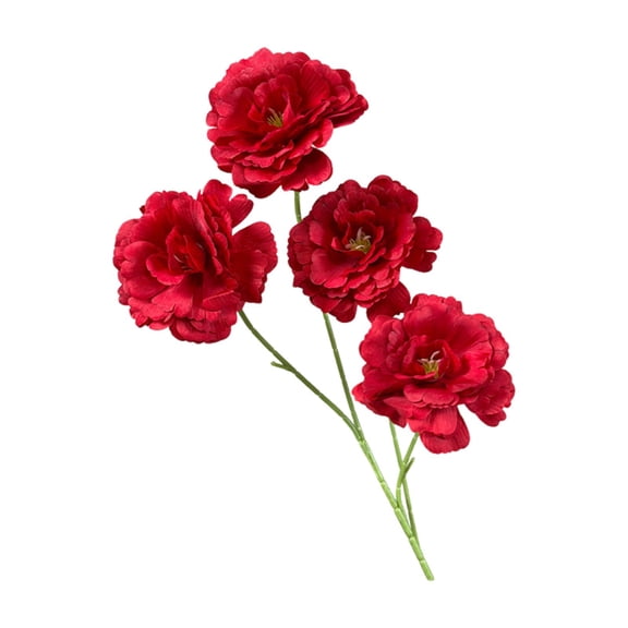 Fake Flower Decorations, Binkne Fake Wildflowers Decoration Spring Silk Flower Floral Stems Red Faux Fall Flowers for Outdoor Planter Porch Indoor Home Decor Table Centerpiece Pot