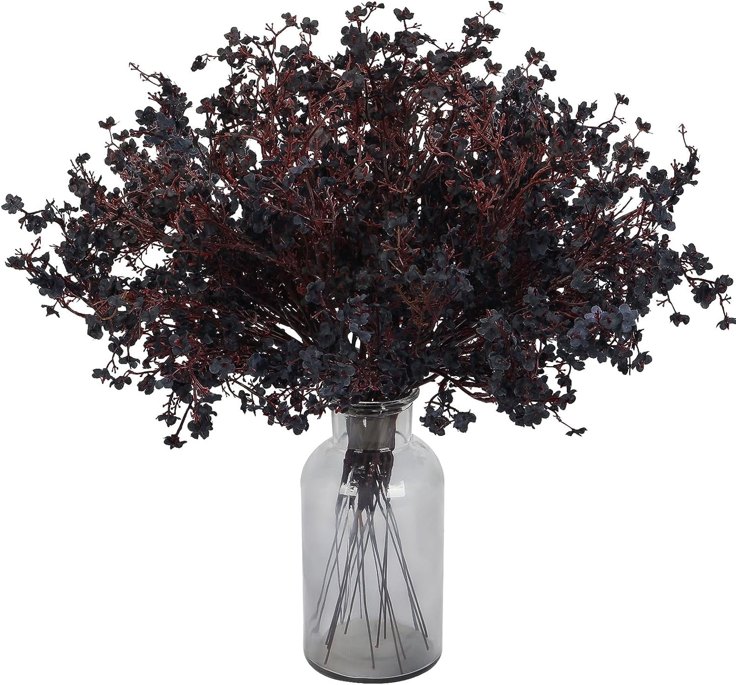 Fake Flowers, 10 Bundles, Faux Flowers, Breath Artificial Gypsophila Silk Flowers Bulk, Artificial Flowers for Outdoors, Christmas Decor (Blue)