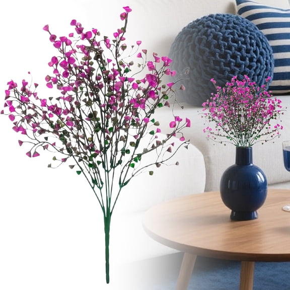 Fake Flowers, Artificial Plants Outdoor, Simulated Flower Golden Bell Willow, Faux Bellflower Bouquet Artificial Bellflower Stems Dense Blooms Fake Greenery Stems Decorative Flowers 1Pcs