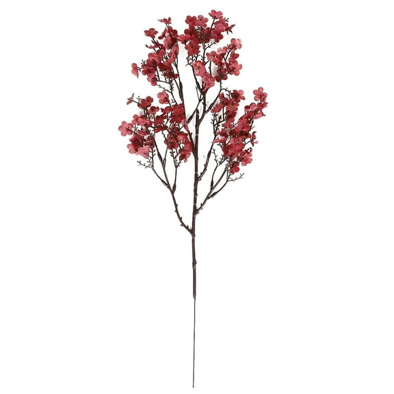 Fake Flowers Clearance! 1 Bundles Babys Breath Artificial Flowers Fall Flowers Artificial for Vase Home Wedding Indoor Outdoor Table Decorations Decor (Red)