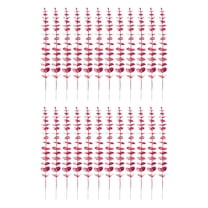 Fake Flowers Clearance! 24Pcs Artificial Leaves Long Stems Plants Artificial Flower Latex Real Bridal Wedding Bouquet Home Decoration Flower Floral Arrangement Farmhouse Home Decoration