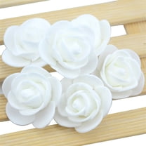 Fake Flowers Clearance! Artificial Flower Rose Head Foam Fake Rose White Valentines Day Gifts