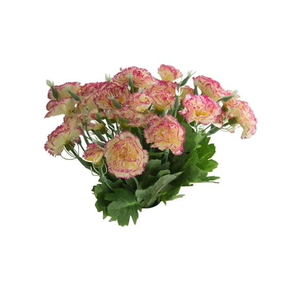 Fake Flowers Clearance! Carnations Flowers 10 Heads White Carnations Artificial Flowers Silk White Carnations 14In Artificial Carnations With Stems For Wedding Home Centerpieces Floral Arrangements