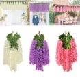 thumbnail image 1 of Fake Flowers Clearance! Hanging Flowers Artificial Flower Garland For Wedding Decoration 3.7Ft Floral Vine Silk Flower Flowers Wedding Arch Assembly Outdoor Home Chirtmas Decor, 1 of 9