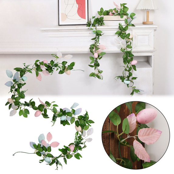 Fake Flowers Clearance! Spring Feast: Easter Egg Cane Decoration Creating A Gorgeous Festive Atmosphere and Creative Handicraft Art Perfectly Welcoming The Arrival of Easter 1*Easter Cane