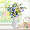 thumbnail image 1 of Fake Flowers,Easter Decor 1pcs Artificial Easter Egg Picks Spring Floral Lavender Bunch Flowers Sprays Stems With Eggs For Home Centerpiece Vase Windowsill Decor And Celebrati, 1 of 8