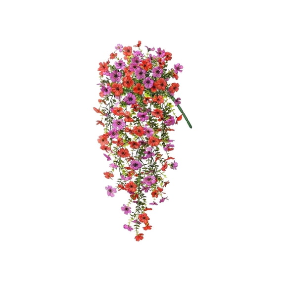 Fake Flowers Faux Flower Violet Orchid Discus Wall Hanging Outdoor Garden Photography Set Decoration