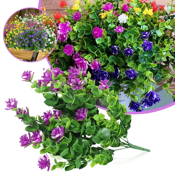 Fake Flowers Flowers Plastic Greenery Faux Outdoor Artificial Plants Home Decor Artificial Flowers Clearance! 1*Simulation Flower*6