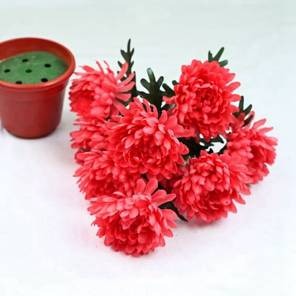 Fake Flowers For Decoration,Artificial Baby's Breath Silk Flower Bouquet Home Decor Decoration White