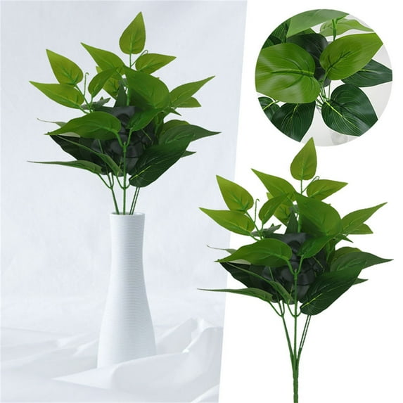 Fake Flowers,Green Luo Green 7 Fork Chicken Heart Green Bundle Flower Artificial Flower Decoration