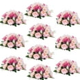 thumbnail image 1 of Fake Flowers Kissing Ball for Wedding Centerpieces Set of 10 Pink Artificial Flower Arrangments, 1 of 10