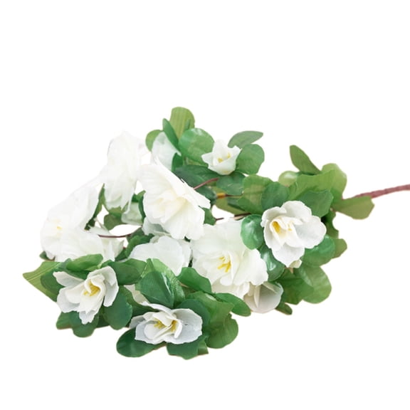 Fake Flowers Magnolia Bouquet Real Touch Long Lasting for Wedding Decor - Blue