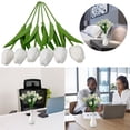 thumbnail image 1 of 10*Simulation Flowers Clearance! 10Pcs Pu Simulation Flower Feel Bouquet Home Wedding Decoration Flower Simulation Flower, 1 of 9