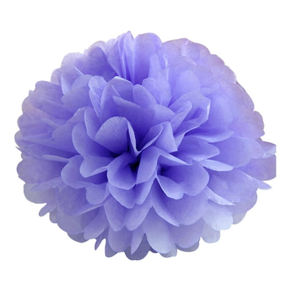 Fake Flowers Promotion Sale! Nomeni 10Pcs Tissue Paper Pompoms Pom Poms Flower Fluffy Wedding Party Decoration, Home Decor Clearance Sale Purple