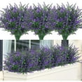 thumbnail image 1 of Fake Flowers Promotion Sale! Nomeni 12Pc Simulation Artificial Flower Plastic Flower Decoration Garden Wind 5 Fork Simulation Wheat Ear Lavender, Home Decor Clearance Sale Purple, 1 of 9