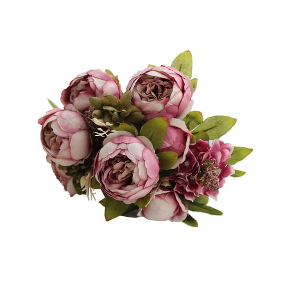 Fake Flowers Promotion Sale! Nomeni 13 Core Covered Peony Simulation Peony Living Room Home Table Decorative Flowers Artificial Flowers Ornaments, Home Decor Clearance Sale