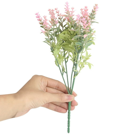 Fake Flowers Promotion Sale! Nomeni 15Heads Artificial Flowers Lavender Fake Bridal Bunch Wedding Party Home Decor , Home Decor Clearance Sale Pink
