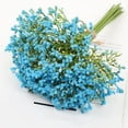 thumbnail image 1 of Fake Flowers Promotion Sale! Nomeni Artificial 12Pcs Babys Breath Artificial Flowers for Decoration Gypsophila Bouquet for Flower Arrangement Light, Home Decor Clearance Sale Blue, 1 of 9
