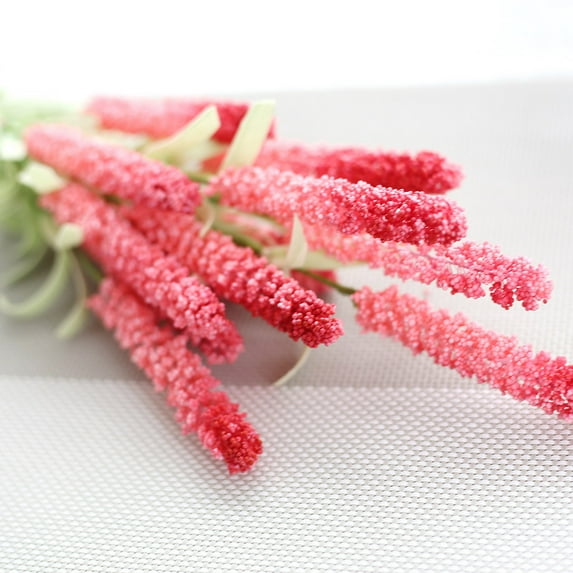 Fake Flowers Promotion Sale! Nomeni Artificial Fake Lavender Plastic Plant Flowers Home Garden Wedding Decor, Home Decor Clearance Sale Hot Pink