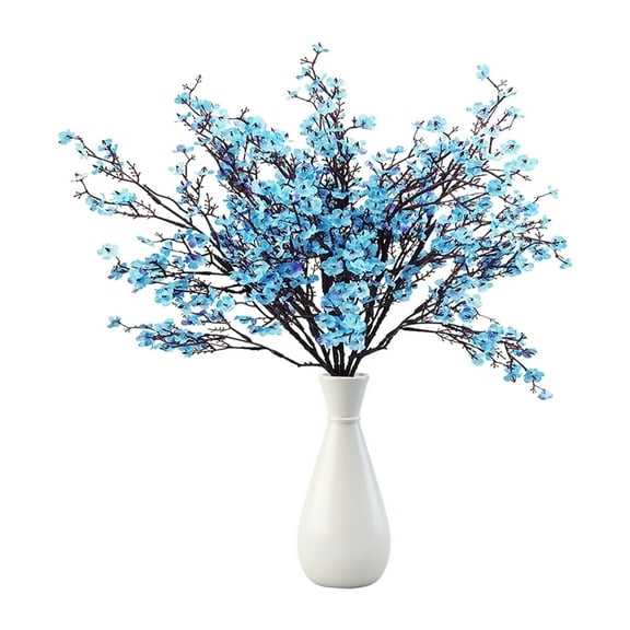 Fake Flowers Promotion Sale! Nomeni Artificial Flowers Full of Star Silk Flowers Dried Bouquet Wedding Restaurant Decoration Office Party Wedding, Home Decor Clearance Sale Blue