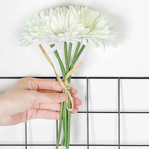 Fake Flowers Promotion Sale! Nomeni Artificial Silk Fake Flowers Daisy Gerbera Wedding Bouquet Party Home Decor, Home Decor Clearance Sale