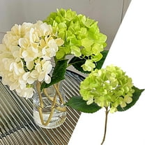 Fake Flowers Promotion Sale! Nomeni Artificial Silk Hydrangea Flowers Bouquets Faux Hydrangea Stems for Home Table Centerpieces Wedding Party Decor, Home Decor Clearance Sale Green