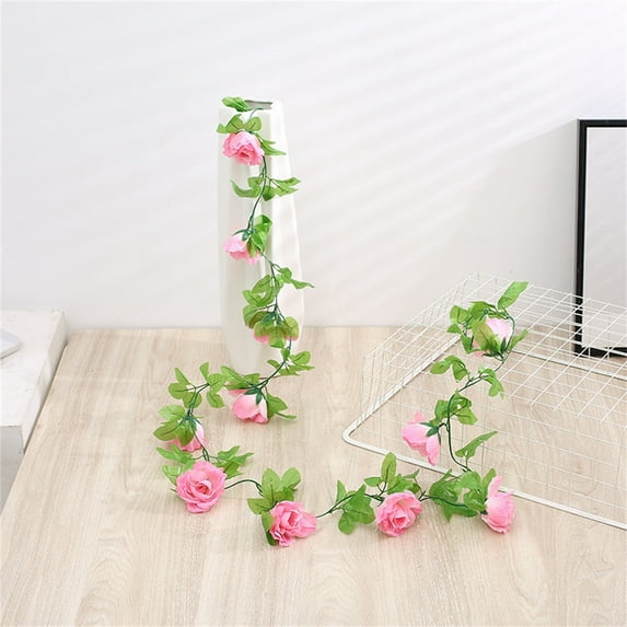 Fake Flowers Promotion Sale! Nomeni Fake Flower Decoration Simulation 7 Color Wedding Ancient Bank Peony Flower Road Leading Ceiling Special Simulation Flower, Home Decor Clearance Sale Pink