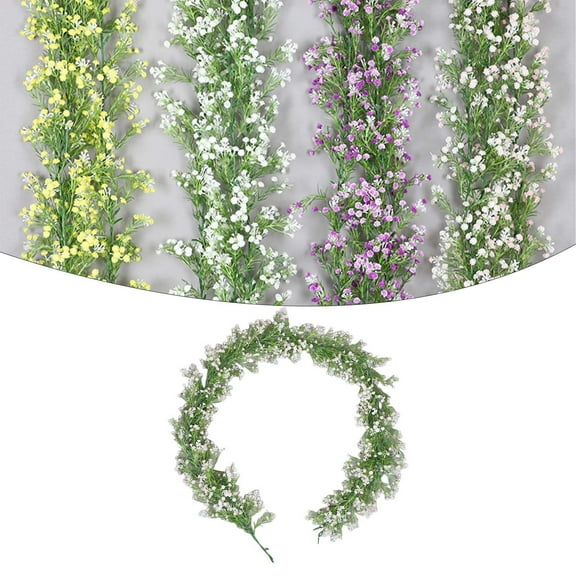 Fake Flowers,Spring Flower Garland 6FT Not Withering Garland Wildflower Garland Garland Garlands For Decoration For Indoor Door Window Wall Arch Background Home Farmhouse Decor
