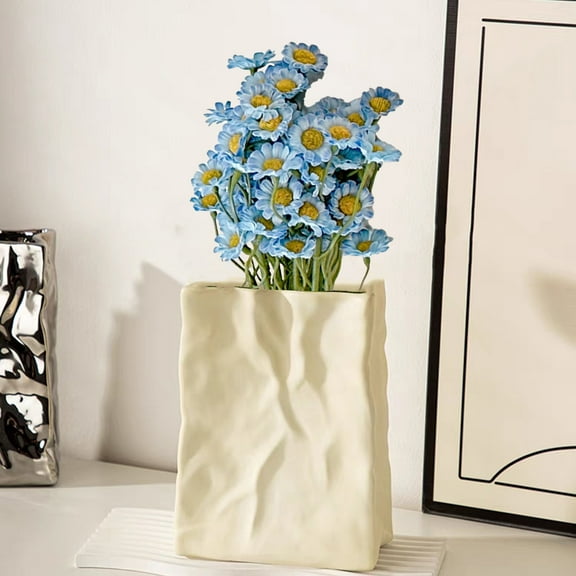 Fake Flowers Tulips Artificial Silk Flower 15pcs Real Touch 14" for Spring Easter Home Kitchen Wedding Bouquet Bulk Mother's Gift Day Decorations(Assorted Colors,5)