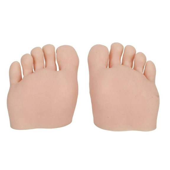 Fake Foot Model Silicone Practice Foot Flexible Movable Fake Foot Manicure Tool for Nail Practice Silicone Prosthetic