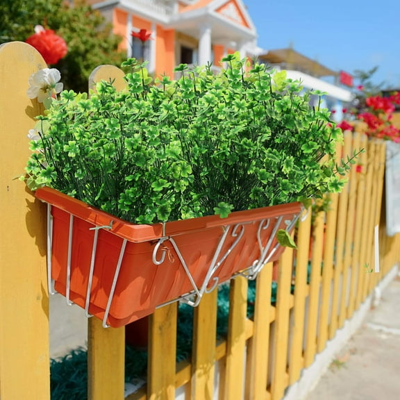 Fake Four Leaf Clover Plant Artificial Faux Greenery Decoration for Wedding Party Festival Home Office Farmhouse