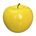 thumbnail image 1 of Fake Fruit Artificial Apples, Set of 1 Decorative Fruit Lifelike Faux Apples Realistic Fruits Apple Decorations for Kitchen, Realistic Fake Fruits Party Props Home Decor, Yellow, 1 of 9