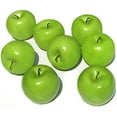 thumbnail image 1 of Fake Fruit Artificial Apples for Home Kitchen Table Basket Decoration 8pcs (Green Apples), 1 of 3