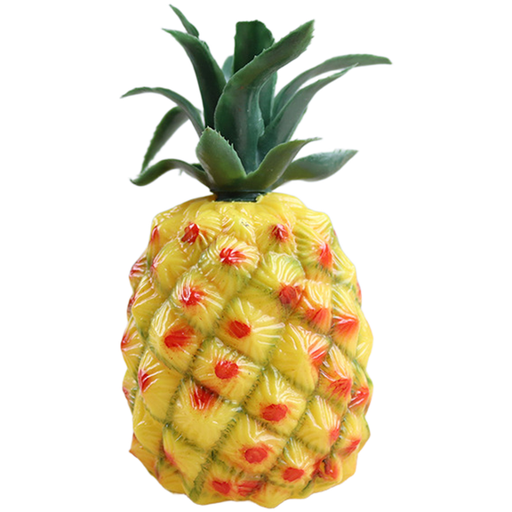 Fake Fruit Model Artificial Pineapple Realistic Detailing Sturdy Polystyrene