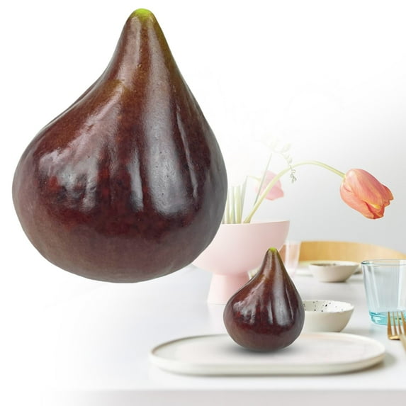 Fake Fruit,Plastic Fruit,1Pcs Decorative Fruit Plastic Fruit Decorations Realistic Limes Fruit Decor for Home Kitchen Table Cabinet Holiday Party Photography Props(Fig)