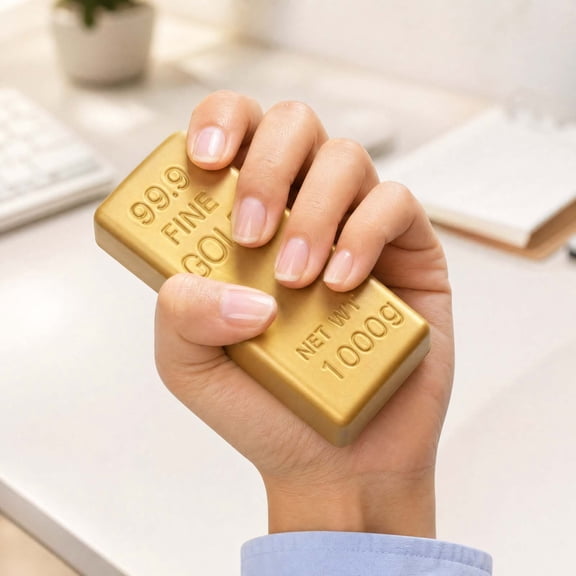 Fake Gold Bar Squeeze Toy Stress Relief Toy,Slow Rebound,Fidget Toy,Sensory Decompression Toy for Daily Use Gift Idea