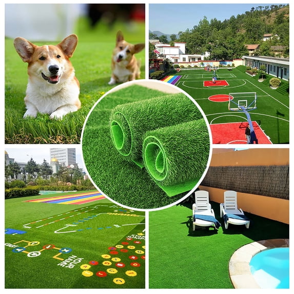 Fake Grass Decor 20x40in Fairy Garden Accessories Miniature Artificial Grass Square Mats for Dollhouse Ornament DIY Decor Lawn Fairy Garden Decor Kit