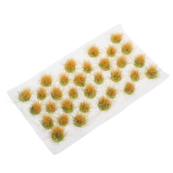 Homoyoyo Khaki Plastic Faux Grass for Crafts Easy DIY Detailed Design