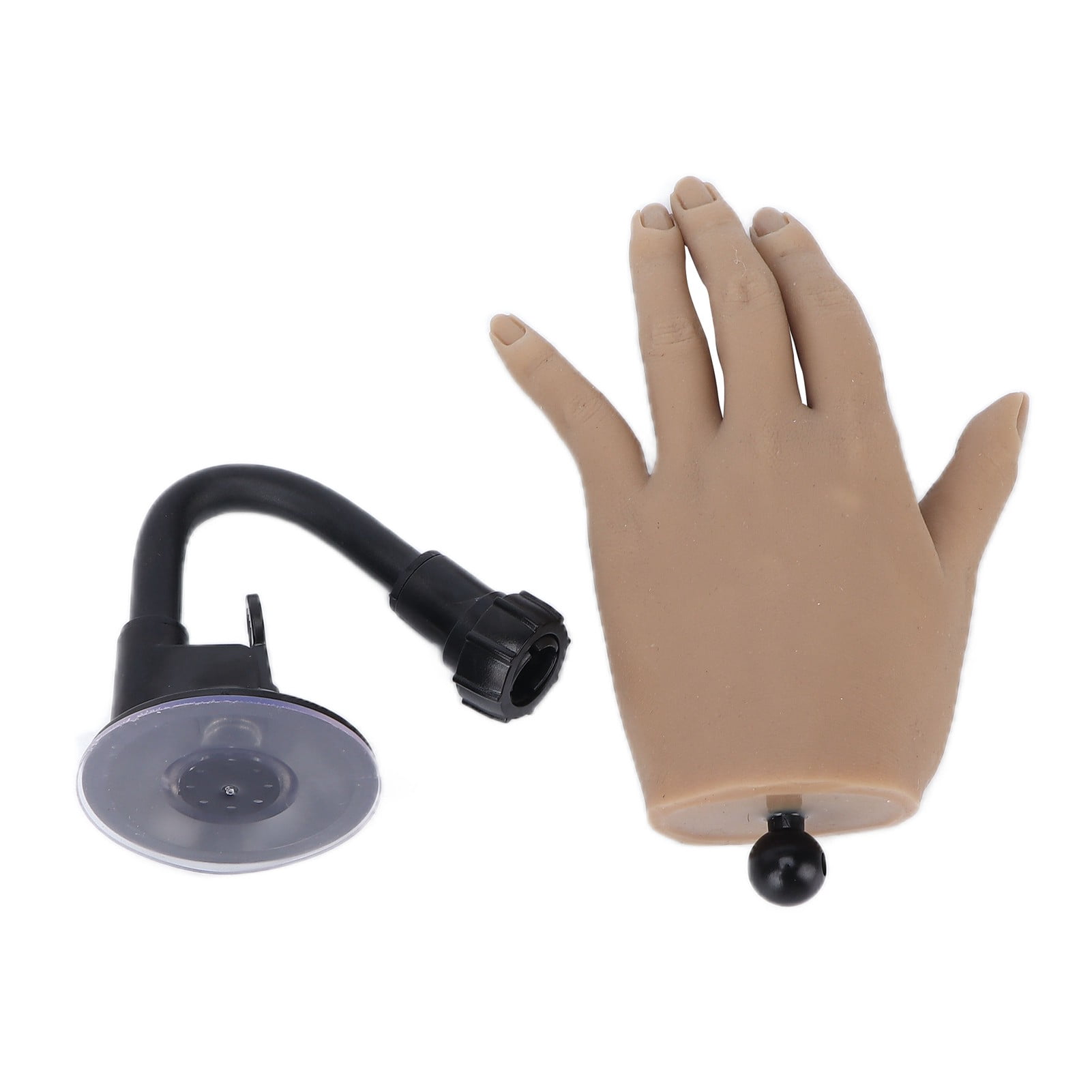 Fake Hand Model Silicone Reusable Nail Art Practice Hand with Fixing ...