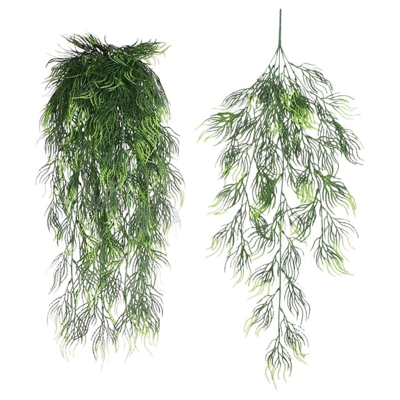 Fake Hanging Plants, 3pcs Faux Hanging Plants, Artificial Plants Ferns Ivy Vine for Wall House Indoor Outdoor Room Home Decor 80x30 CM