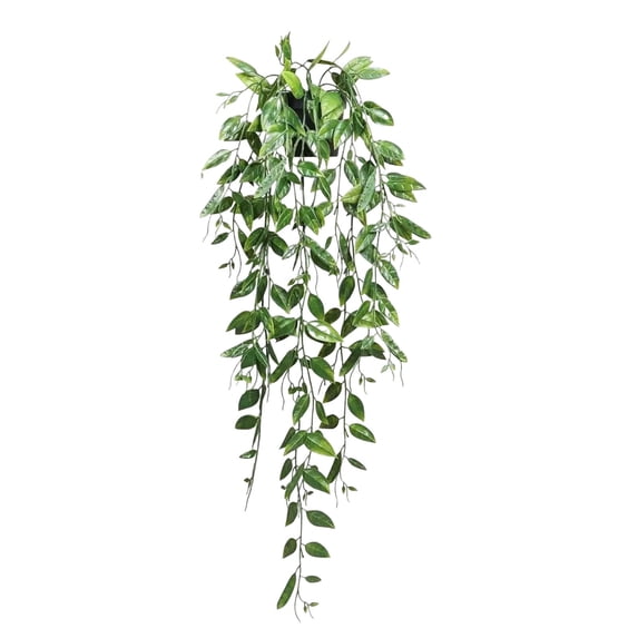 Fake Hanging Plants, Artificial Fake Potted Greenery Faux Trailing Plant, Boho Fake Potted Vine Greenery for Home Indoor Living Room Bookshelf Outdoor Wall Garden Wedding Decor