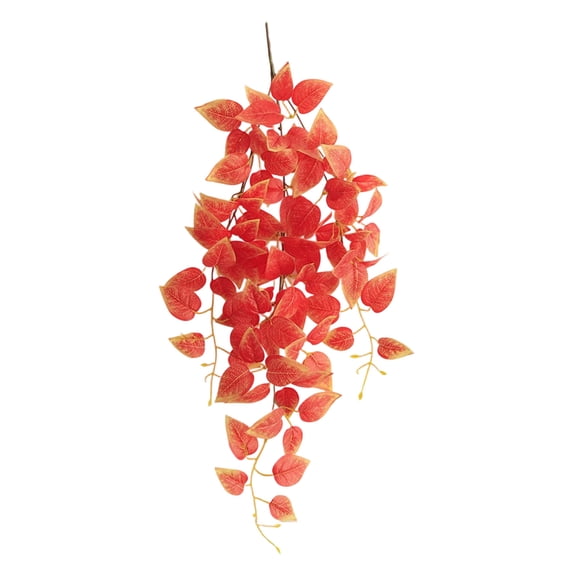 Fake Hanging Plants Artificial Greenery Vines | Faux Pothos Ivy Leaves for Wall, Window, Bedroom, Living Room, Kitchen & Office Decor | No Maintenance Required