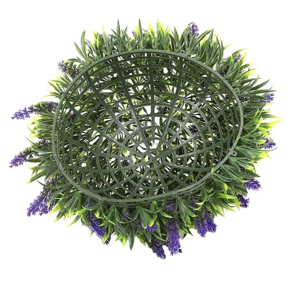 SOPOTUTU Outdoor Artificial Grass Topiary Green PVC Decorative Garden Plant Set, 1 Piece for Patio Lawn Yard