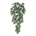 thumbnail image 1 of Fake Hanging Plants with Ceramic Pot, Realistic Artificial Plants for Home Decor Indoor Faux Green Leaf Plant with Modern White Planter for Desk Shelf Bathroom Decoration (30In) Green8, 1 of 5