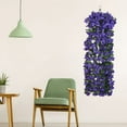 thumbnail image 1 of Fake Hibiscus Artificial Hanging Flowers Plants for Outdoors Spring Decoration, 2pcs Silk Hibiscus Vines Realistic UV Resistant Purple Faux Flowers for Outside Planter Porch Patio Yard Wedding Party, 1 of 8