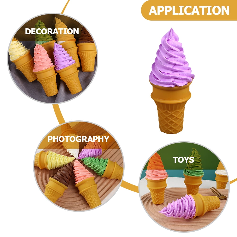 Fake Ice Cream Model Plastic Ice Cream Cone Model Simulation Food
